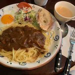 Dining Bar うたげ - きのこカレーパスタ