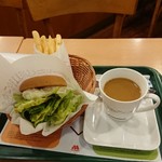 モスバーガー - クリームチーズテリヤキバーガー＋ポテトSセット