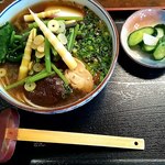 そば処 きむら - 極・天然山菜そば冷やし930円