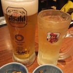 北の味紀行と地酒 北海道 - オリンピックのデカビール。リッチブレンドハイボール550円