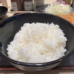 Matsunoya - ご飯大盛りはこんな感じです。