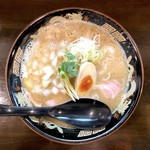 魚と豚と黒三兵 - 魚豚骨ラーメン（850円）