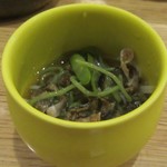 祇園ごずこん - つきだしの魚そうめん