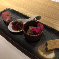 神戸牛 しゃぶしゃぶ おもき 離れ 銀座店 - 肉菜の彩盛り４点