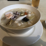 馥香 - 海鮮入りあっさり白湯スープそば