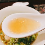 鳥田中 - 京葱そば  スープリフト