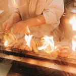 鳥田中 - 焼き台ファイヤー