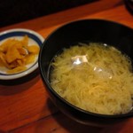 Sembasushi - 玉子スープとお新香