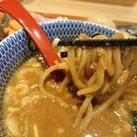 別邸 たけ井 - つけ汁と麺の絡み具合