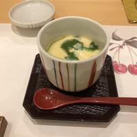 鮨 うら山 本店 - 茶碗蒸し（海老、しめじ、梅干し）
