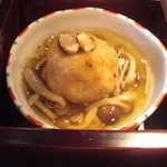 和や　てらさわ - 鴨饅頭の茸餡がけ天に超可愛い松茸。