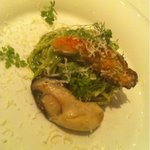 アーリア ディ タクボ - 牡蠣とジェノバとディルのリングイネ