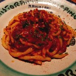 ペペロッソ - ウンブリチェッリ、赤ワインで煮込んだ活ウナギのソース