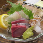 酒場 やまと - 「三種盛り 1名様」(￥480)