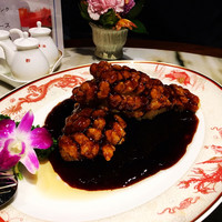 全聚徳 銀座店 - 魚のフライ 甘酢あんかけ