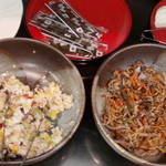 Sakura Komachi - 豆の白和え、山菜、焼き海苔、漬け物