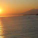 ダイナープレヤデス - 北海道上陸後の朝焼け。