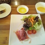 カラダにBENE - 料理写真:前菜・スープ・パン（ランチ）