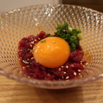 藤本屋 - 馬肉ユッケ