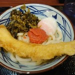 丸亀製麺 - 明太高菜うどん(並)＋いか天