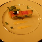 スペシャリティレストラン マルメゾン - 北海産たらば蟹と活け真鯛のマリネ