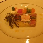 スペシャリティレストラン マルメゾン - オマール海老のポシェ／鮪中トロのミ・キュイ