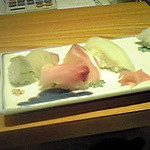 呑み処 漁師のGORO - おまかせにぎり５カン盛り