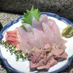 なみはな - ウマヅラハギ　肝付刺し