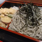 越後屋 - ランチ天ざる大盛。