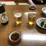 王味 - ドリンク写真:ノンアルコールビール＋お通し