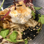 Japanese Soba Noodles 蔦 - メレンゲにボッタルガ、海苔佃煮とユニーク