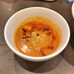 麺屋りゅう - 冷やしタンタンつけめんのつけ汁