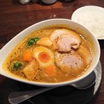 ばるむ食堂 - カリ～ら～麺 756円（ランチ時、半ライスサービス）