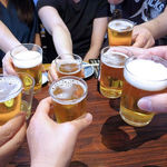 丸千葉 - 大ビール（６５０円）