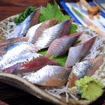 丸千葉 - いわしさしみ（６００円）