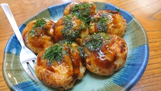 Takoraku - たこ焼きのアップ