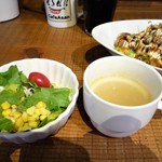 カフェ アサン - ｻﾗﾀﾞ＆ｽｰﾌﾟ