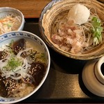 一休そば 総本店 - 鰹たたき漬け丼とおろしそばセット