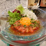 きはるの胡麻鯖や - 馬肉ユッケ