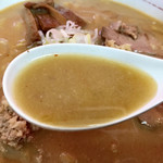 109470153 - 濃い目の焼き味噌スープはコクが有って美味しい！(^^)