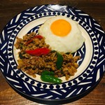 Minced pork with basil fried rice ~ Gapao rice ~