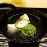 道人 - 赤穂鯛とオクラの水玉