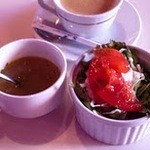 C'EST BON PLAGE - 2011年12月27日　ランチA ガレットセット　コーヒー　スープ　サラダ