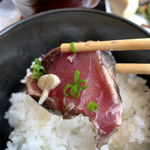 末廣屋 - ニンニク乗せて(^^♪