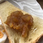 カフェアンドショップ ロータスランド - マーマレード
      2019/06/12
      モーニングＡセット 380円
      バタートースト、マーマレード、はちみつ、サラダ、ゆで卵、紅茶(一杯お代わり可)