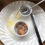 カフェアンドショップ ロータスランド - 完食
      2019/06/12
      モーニングＡセット 380円
      バタートースト、マーマレード、はちみつ、サラダ、ゆで卵、紅茶(一杯お代わり可)