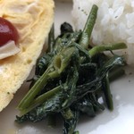 カフェアンドショップ ロータスランド - 2019/06/12 週替
      新玉ねぎ大豊作！感謝プレート 550円
      ・新玉ねぎのカップグラタン・新玉ねぎ入りプレーンオムレツ・エンサイ炒め・オニオンスープ・赤玉ねぎのスライス・フレッシュサラダ・ごはん