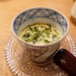 ら すとらあだ - あおさ海苔の茶わん蒸し