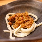 ら すとらあだ - 福井県山室町産、キーマカレーそば、太打ち 