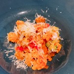 パスタ フレスカ ダンメン - 仔羊のサルシッチャ仕立てトマトソースパスタ